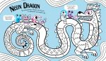 The Big NEON Colouring Book spread