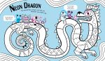 The Big NEON Colouring Book spread