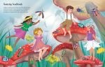 Sticker Dolly Dressing Rainbow Unicorns and Magical Kingdom spread