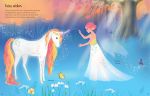 Sticker Dolly Dressing Rainbow Unicorns and Magical Kingdom spread