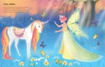 Sticker Dolly Dressing Rainbow Unicorns and Magical Kingdom spread