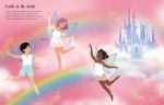 Sticker Dolly Dressing Rainbow Unicorns and Magical Kingdom spread