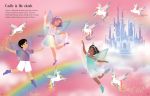 Sticker Dolly Dressing Rainbow Unicorns and Magical Kingdom spread