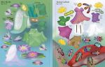 Sticker Dolly Dressing Rainbow Unicorns and Magical Kingdom spread