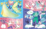 Sticker Dolly Dressing Rainbow Unicorns and Magical Kingdom spread