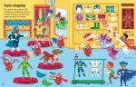 First Sticker Book Superheroes spread