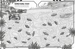 Dinosaur Puzzle Book spread