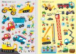 Little First Stickers Construction Site spread