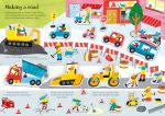 Little First Stickers Construction Site spread