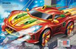 Build Your Own Supercars Sticker Book spread