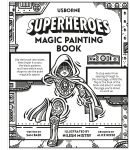 Superheroes Magic Painting Book spread