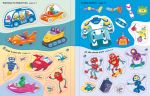 First Sticker Books Robots spread