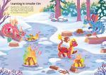 Sparkly Dragons Sticker Book spread