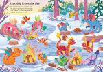 Sparkly Dragons Sticker Book spread