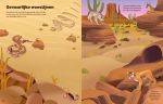 Gevaarlijke dieren stickerboek spread