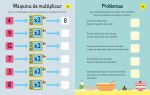 Me bloquinho para praticar tabuada miolo