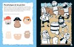 Piratas - Libro con pasatiempos y páginas para colorear página interior