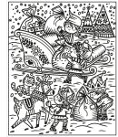 Le père Noël et ses lutins page intérieure