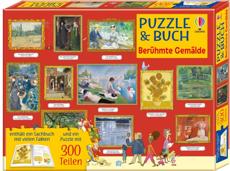 Puzzle & Buch : Berühmte Gemälde