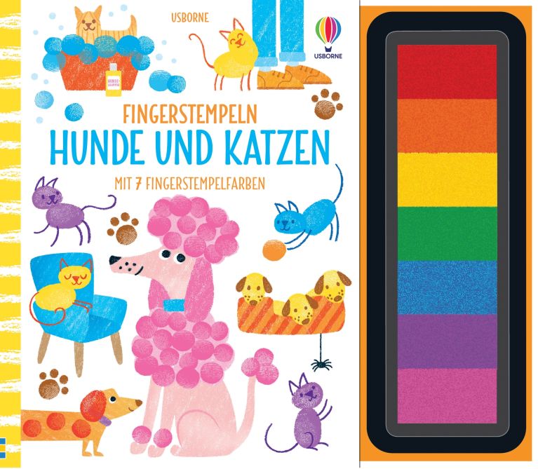 Fingerstempeln: Hunde und Katzen