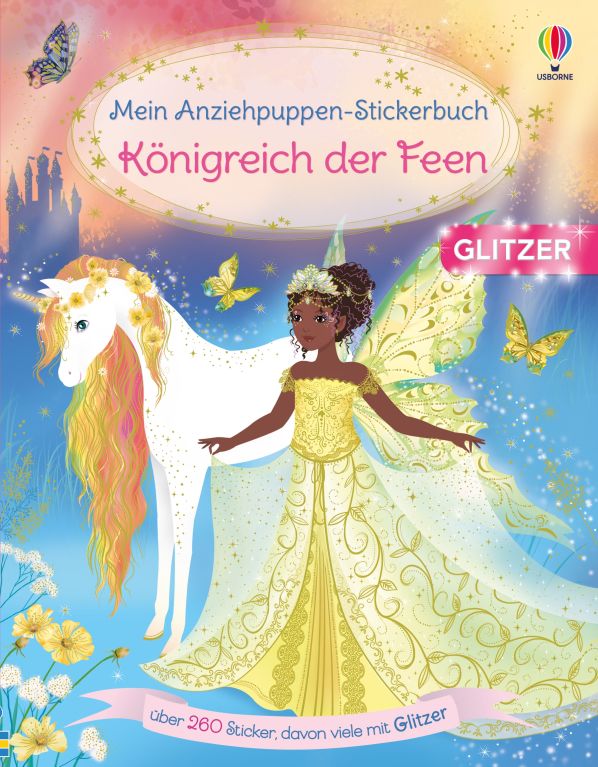 Mein Anziehpuppen-Stickerbuch: Königreich der Feen