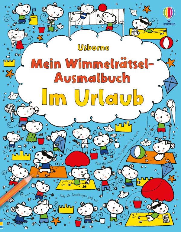 Mein Wimmelrätsel-Ausmalbuch: Im Urlaub