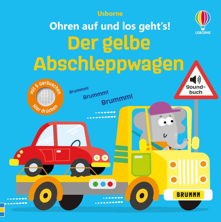 Ohren auf und los geht’s! Der gelbe Abschleppwagen