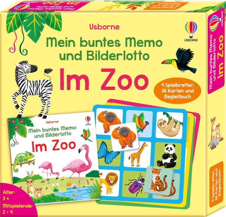 Mein buntes Memo und Bilderlotto: Im Zoo