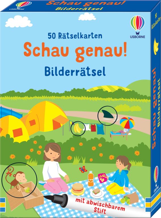 50 Rätselkarten: Schau genau!