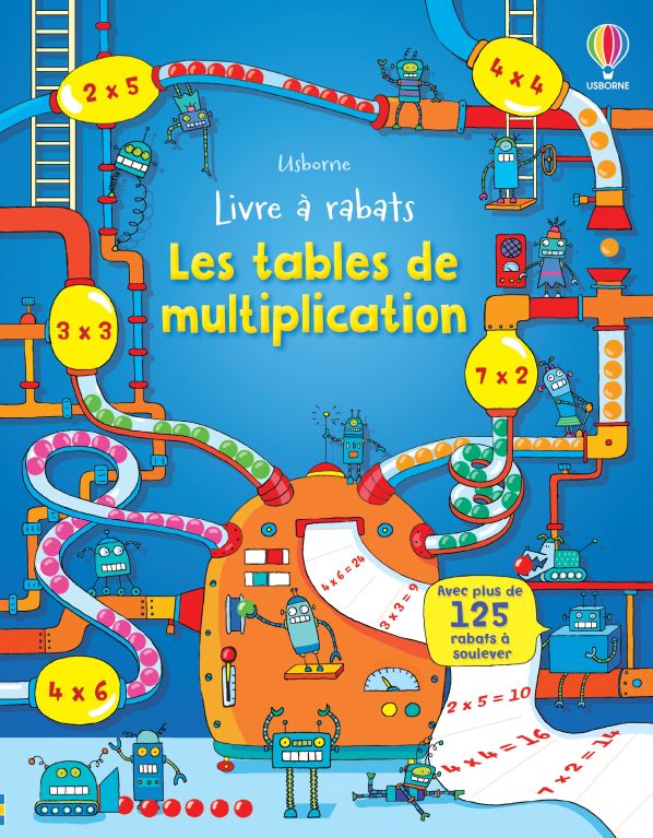 Livre à rabats Les tables de multiplication