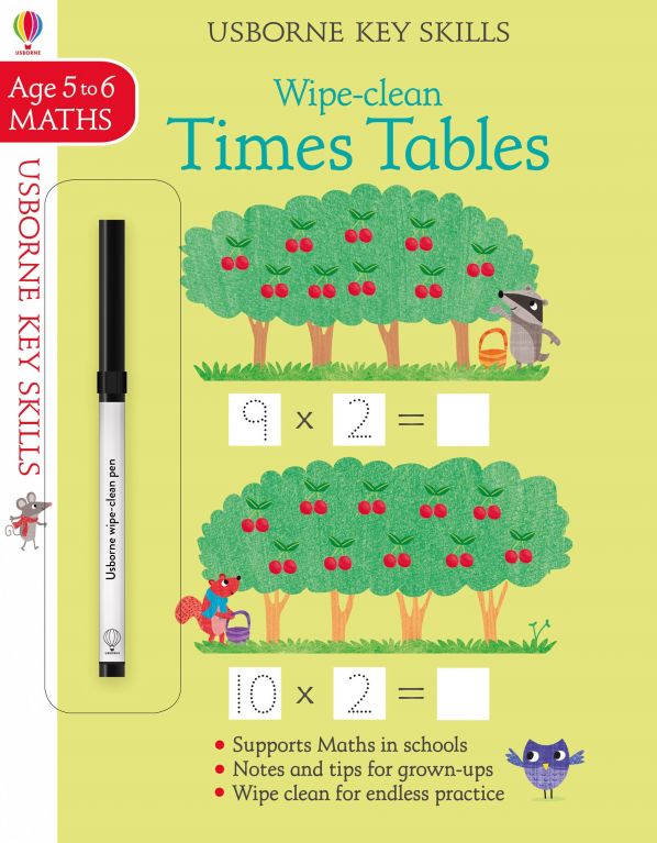 Wipe-clean Times Tables 5-6