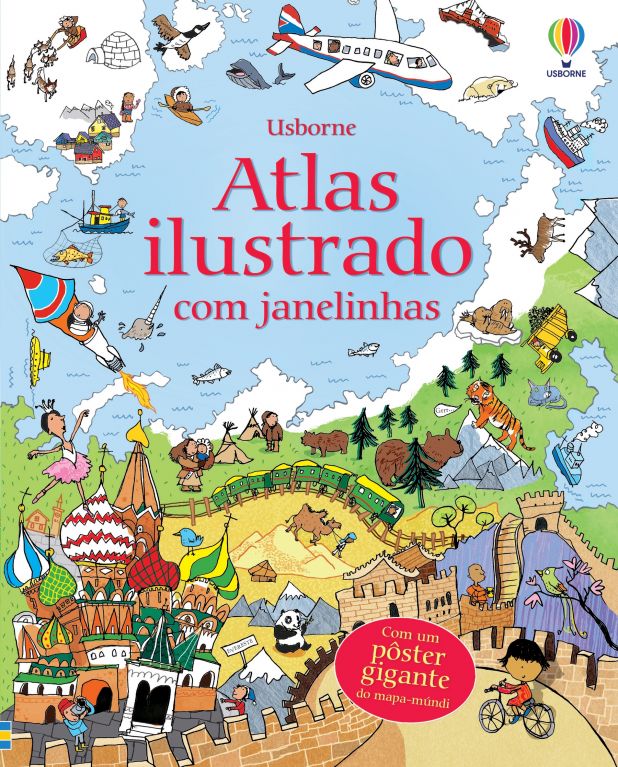 Atlas ilustrado com janelinhas