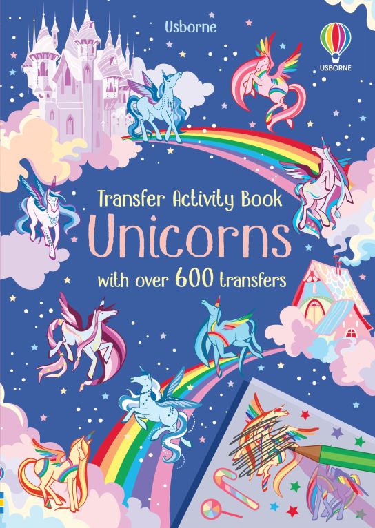 Transfer Activity Book Unicorns