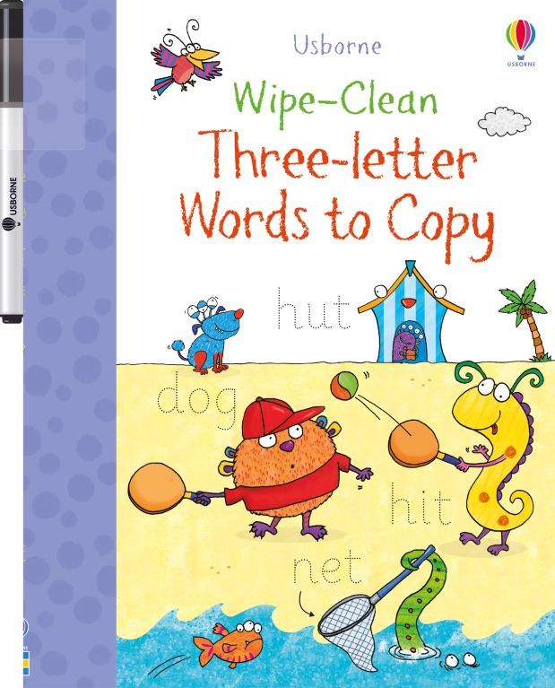 Wipe-Clean Three-Letter Words to Copy