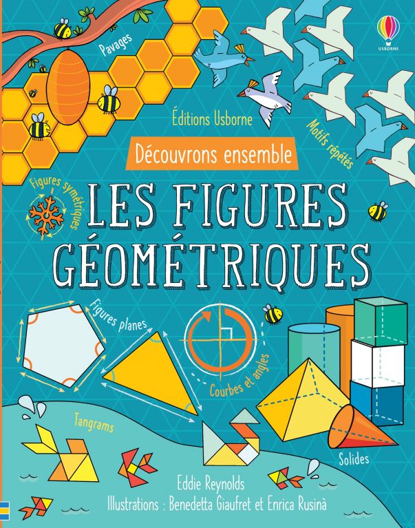 Livre Géométrie 3D Avec Cordon - Manuel Apprentissage Volumes, Aires Pour Enfants 5-12 Ans