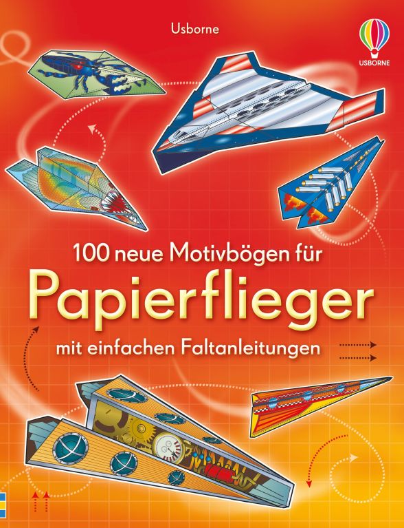 100 neue Motivbögen für Papierflieger