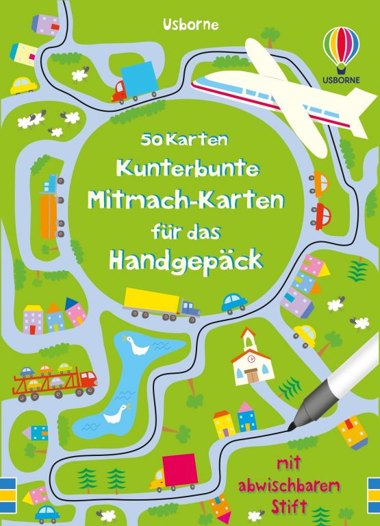 50 Karten: Kunterbunte Mitmach-Karten für das Handgepäck