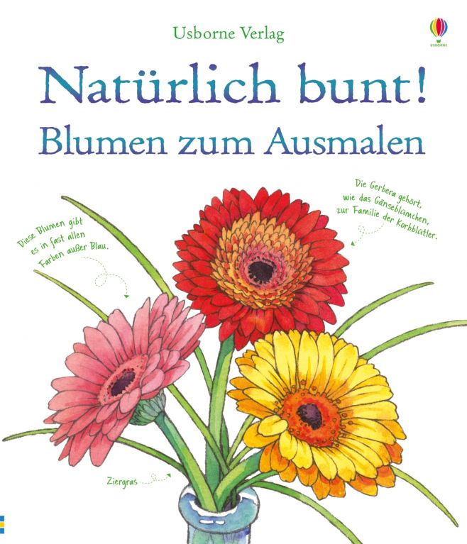 Natürlich bunt! Blumen zum Ausmalen