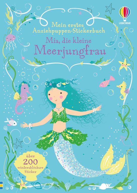 Mein erstes Anziehpuppen-Stickerbuch: Mia, die kleine Meerjungfrau