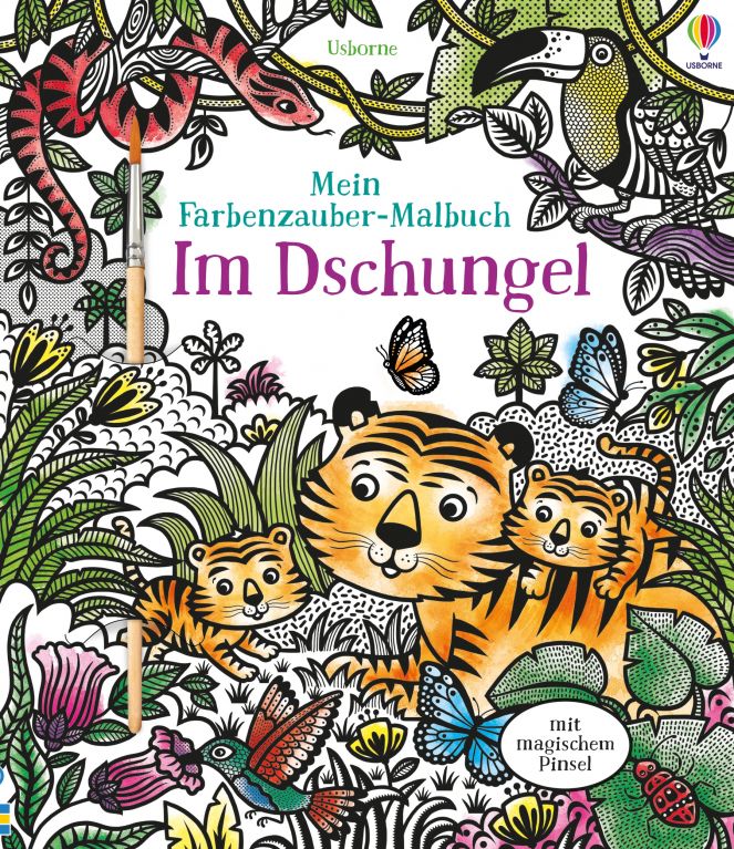 Mein Farbenzauber-Malbuch: Im Dschungel