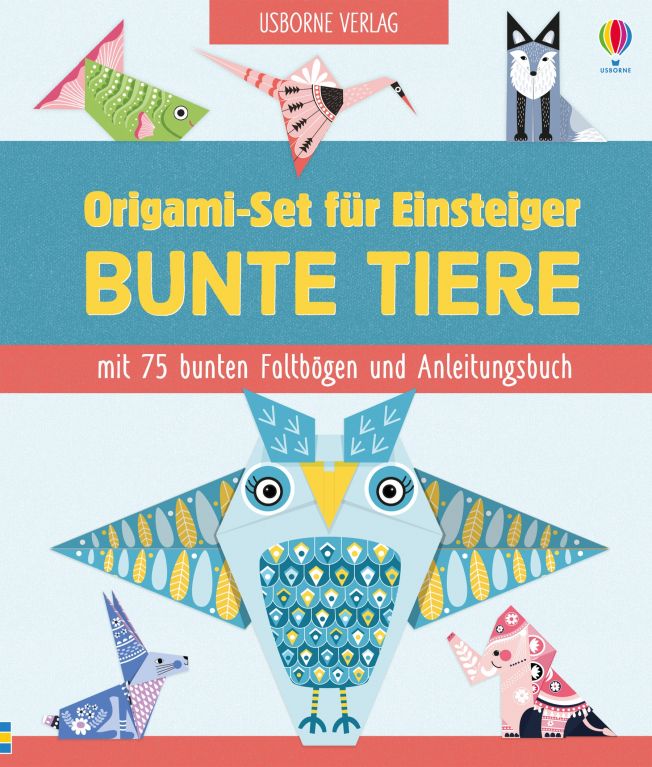 Origami-Set für Einsteiger: Bunte Tiere