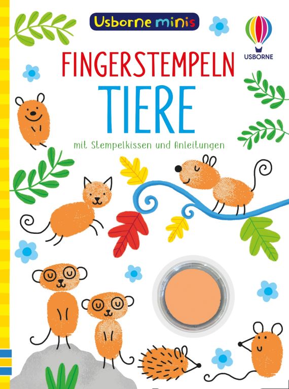 Usborne Minis: Fingerstempeln Tiere