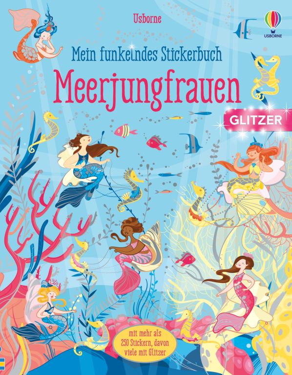 Mein funkelndes Stickerbuch: Meerjungfrauen