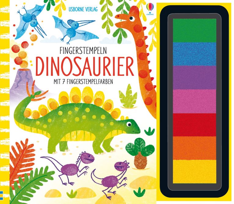 Fingerstempeln: Dinosaurier