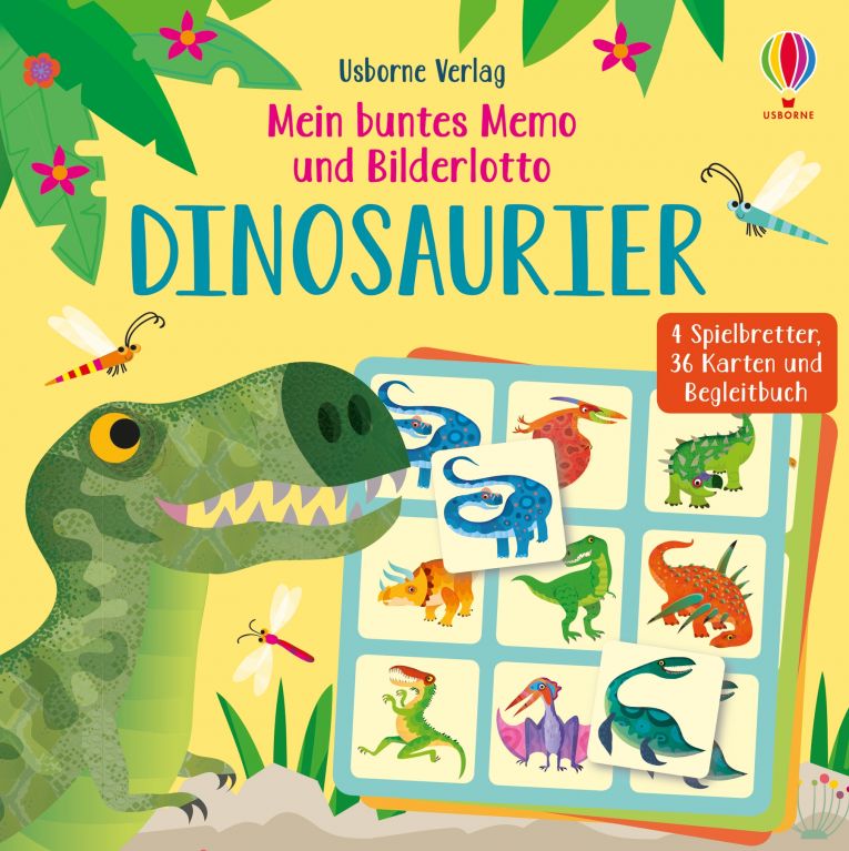 Mein buntes Memo und Bilderlotto: Dinosaurier