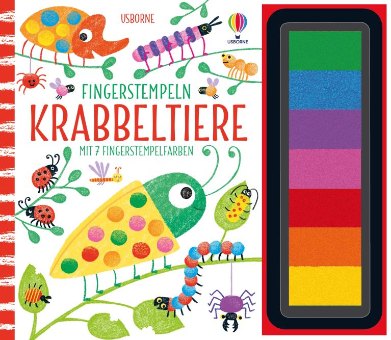 Fingerstempeln: Krabbeltiere