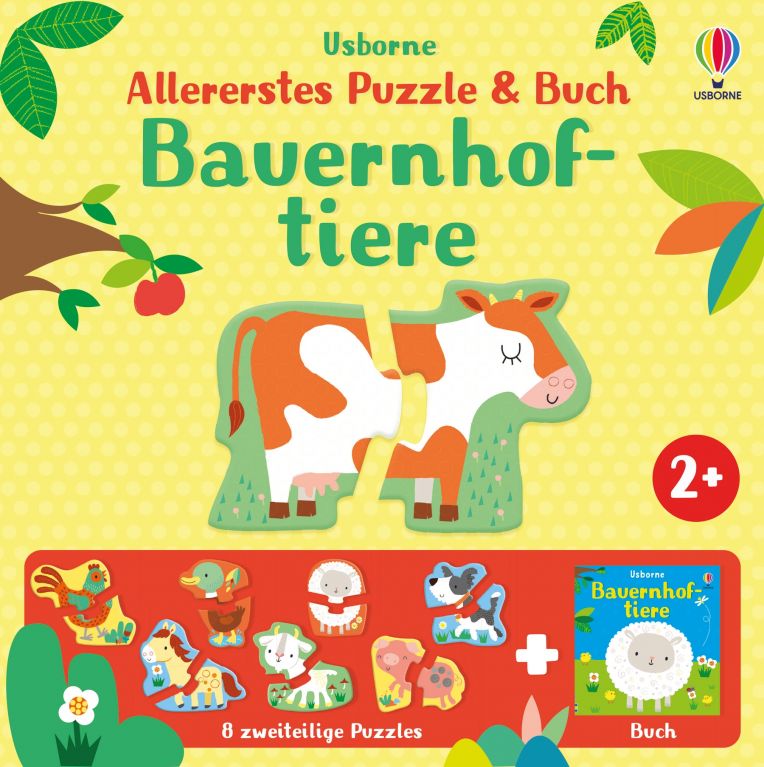 Allererstes Puzzle & Buch: Bauernhoftiere