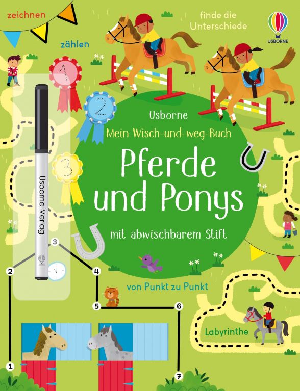 Mein Wisch-und-weg-Buch: Pferde und Ponys