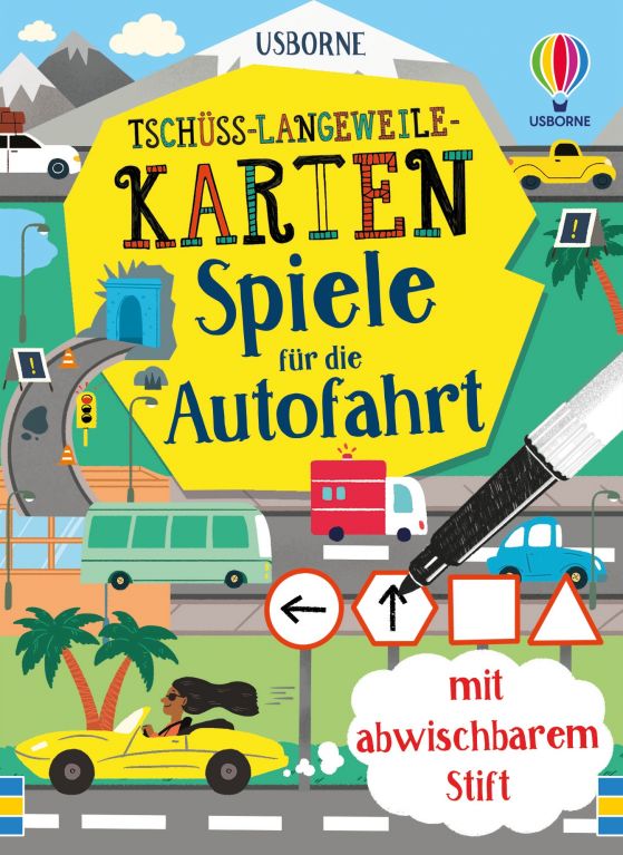 Tschüss-Langeweile-Karten: Spiele für die Autofahrt