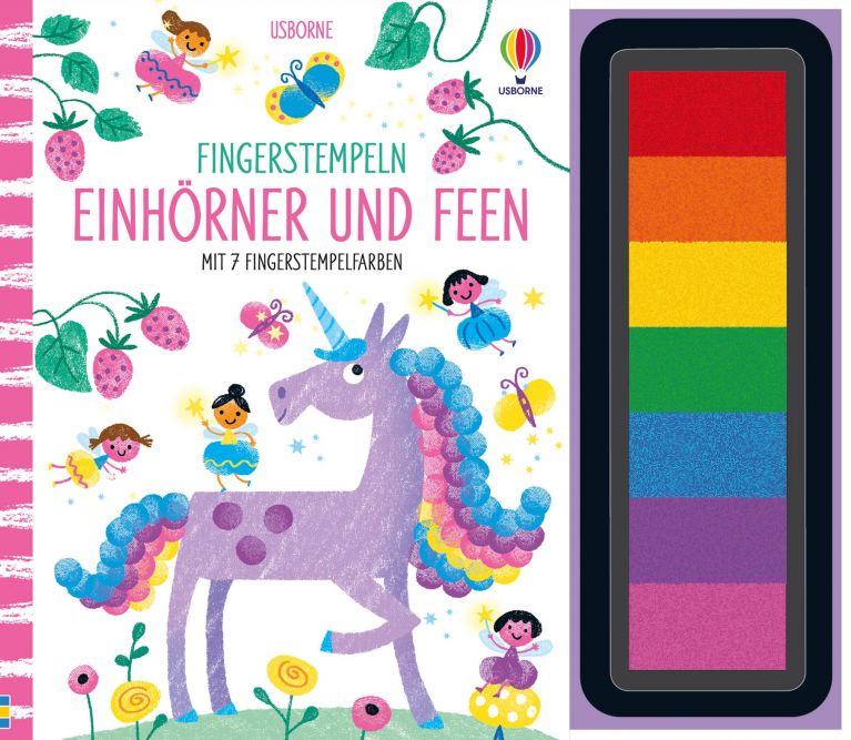 Fingerstempeln: Einhörner und Feen